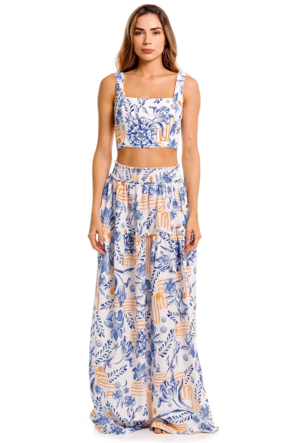 Kosia top Jenna pants azure