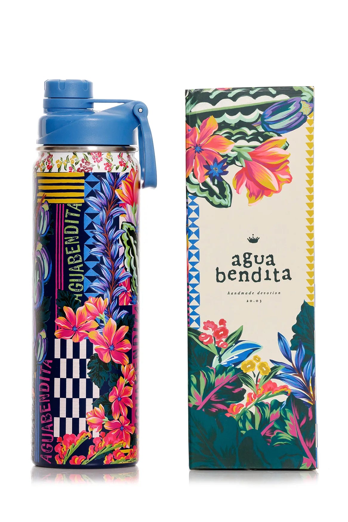 Summer water bottle citrus