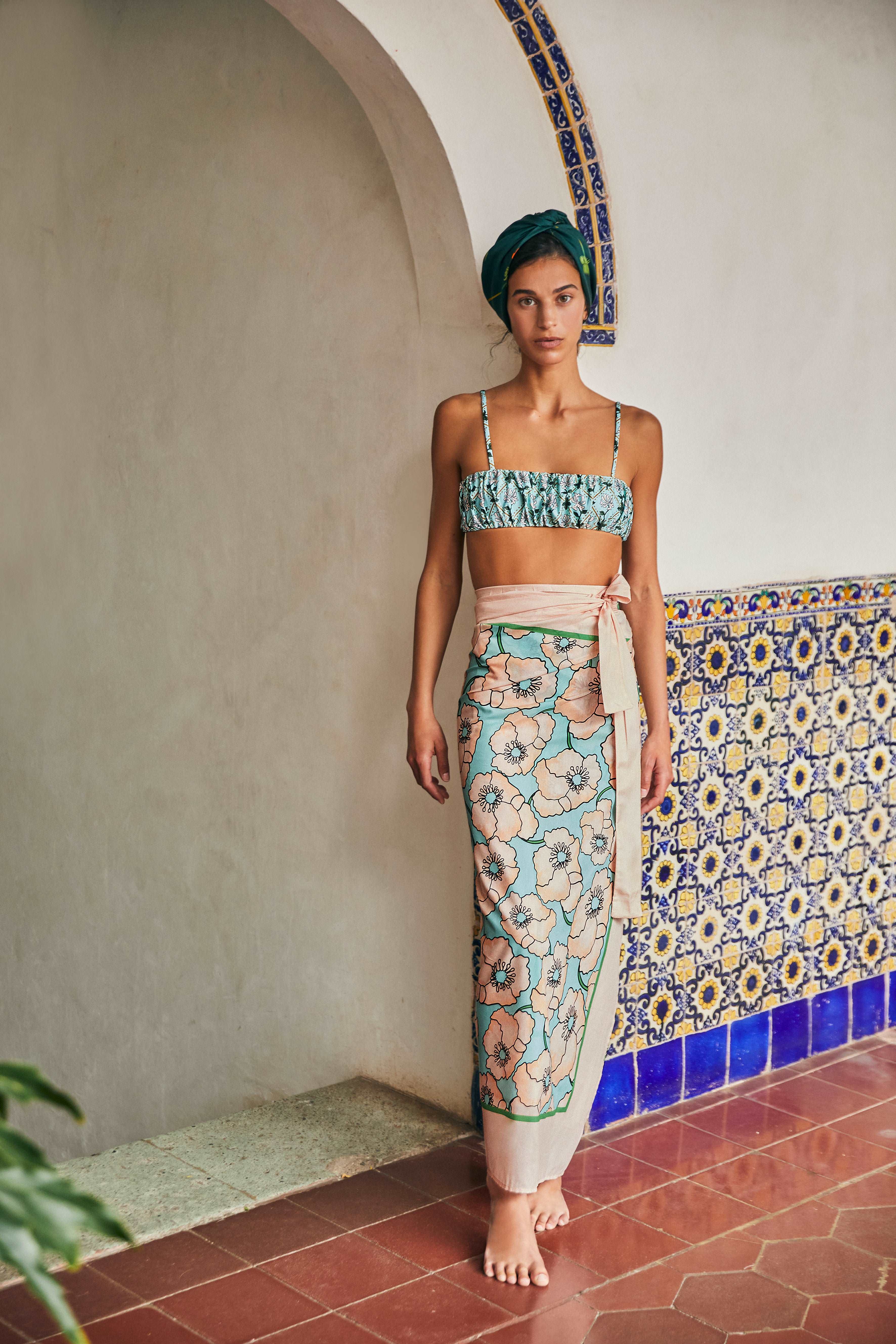 ENELDO HERBAL BIKINI TOP - MARAÑON HERBAL BOTTOM