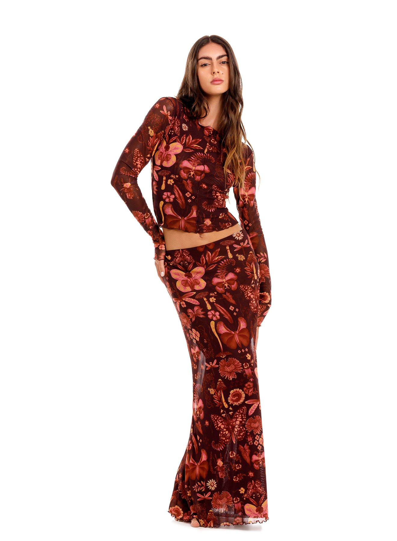 Liana top brace skirt ambar