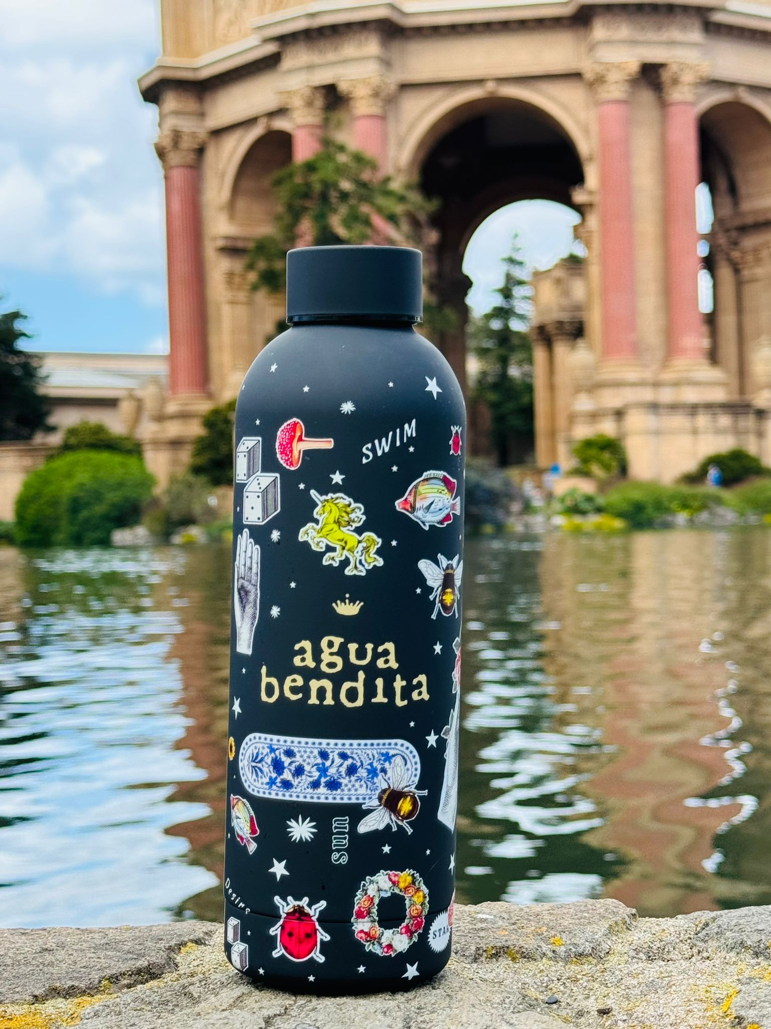 water bottle embellished