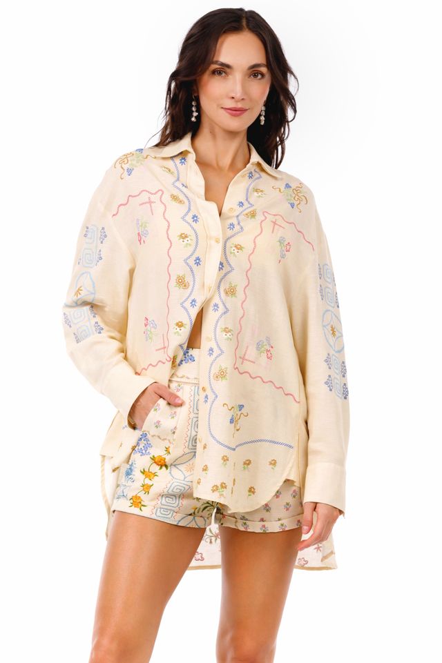 Anastasia shirt bleu
