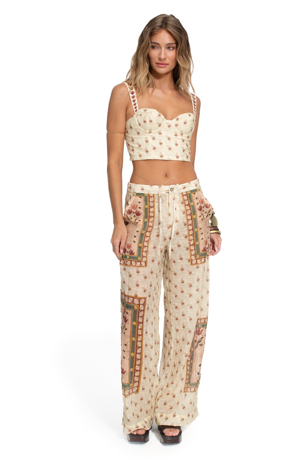 Lupe crop top plume