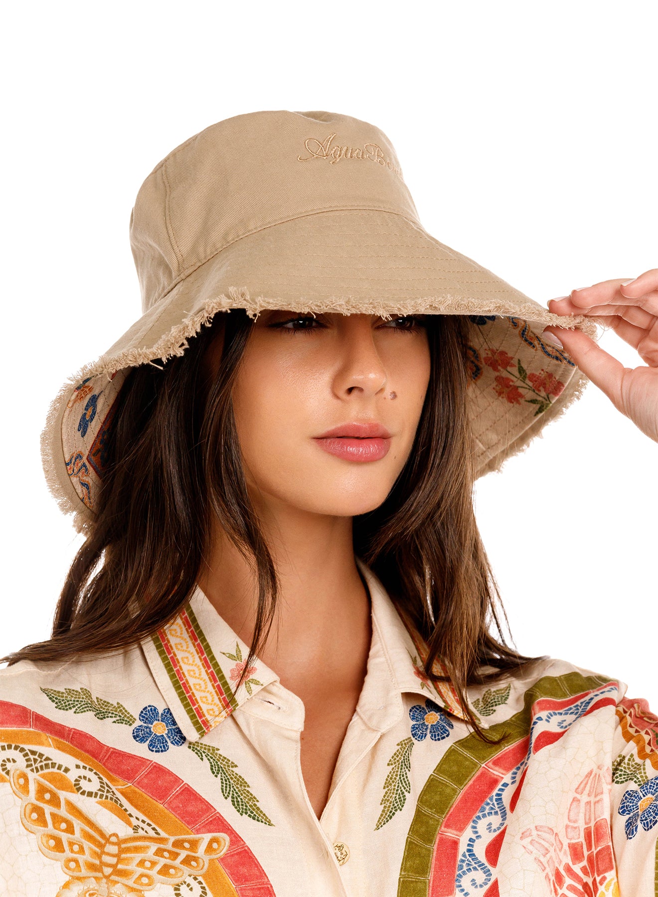 Shinny bucket hat fiore