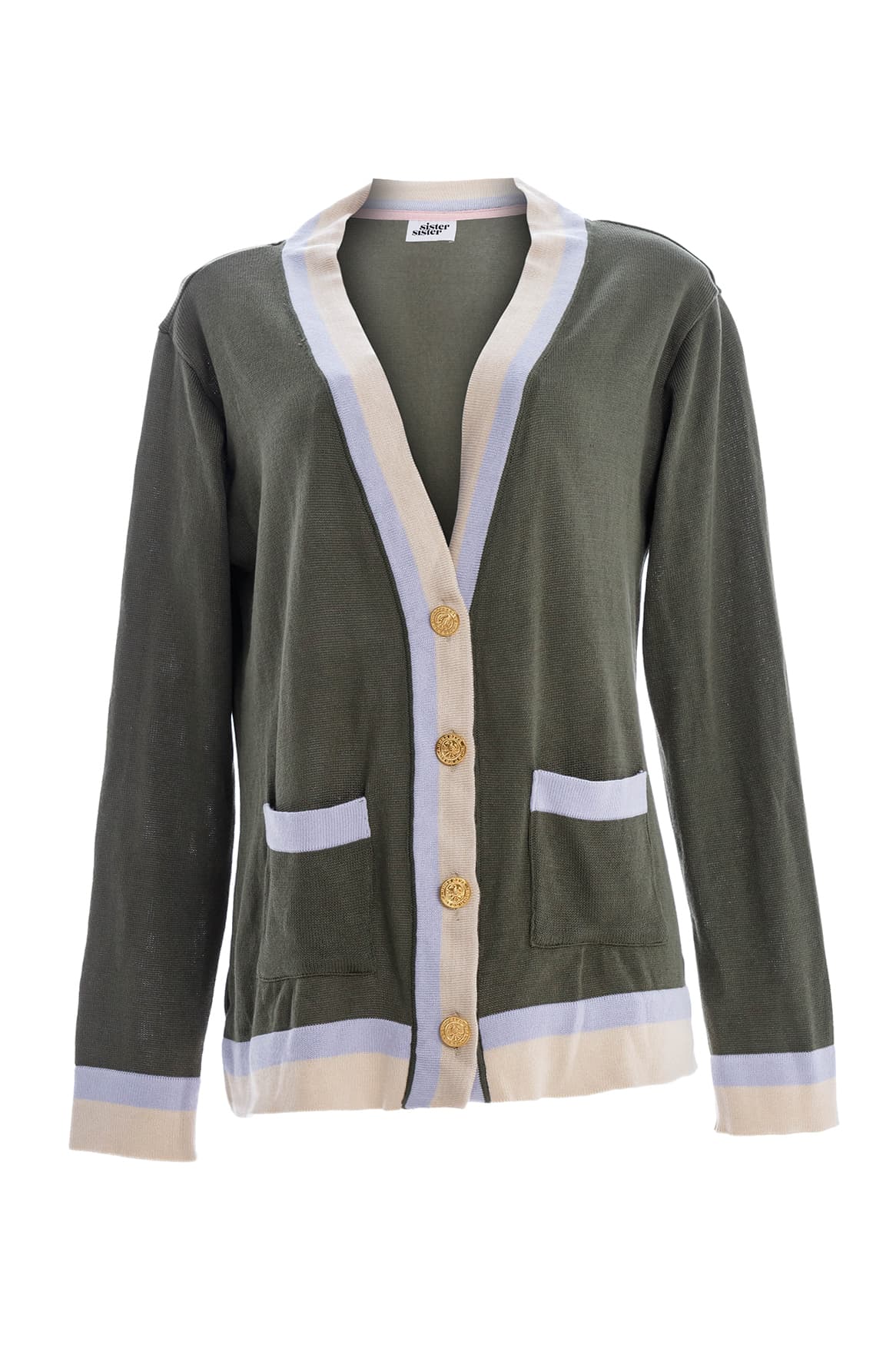 Cardigan Clan of Love Lila & Green